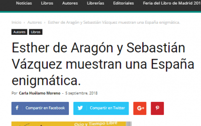 Esther de Aragón y Sebastián Vázquez en Casa de Letras.